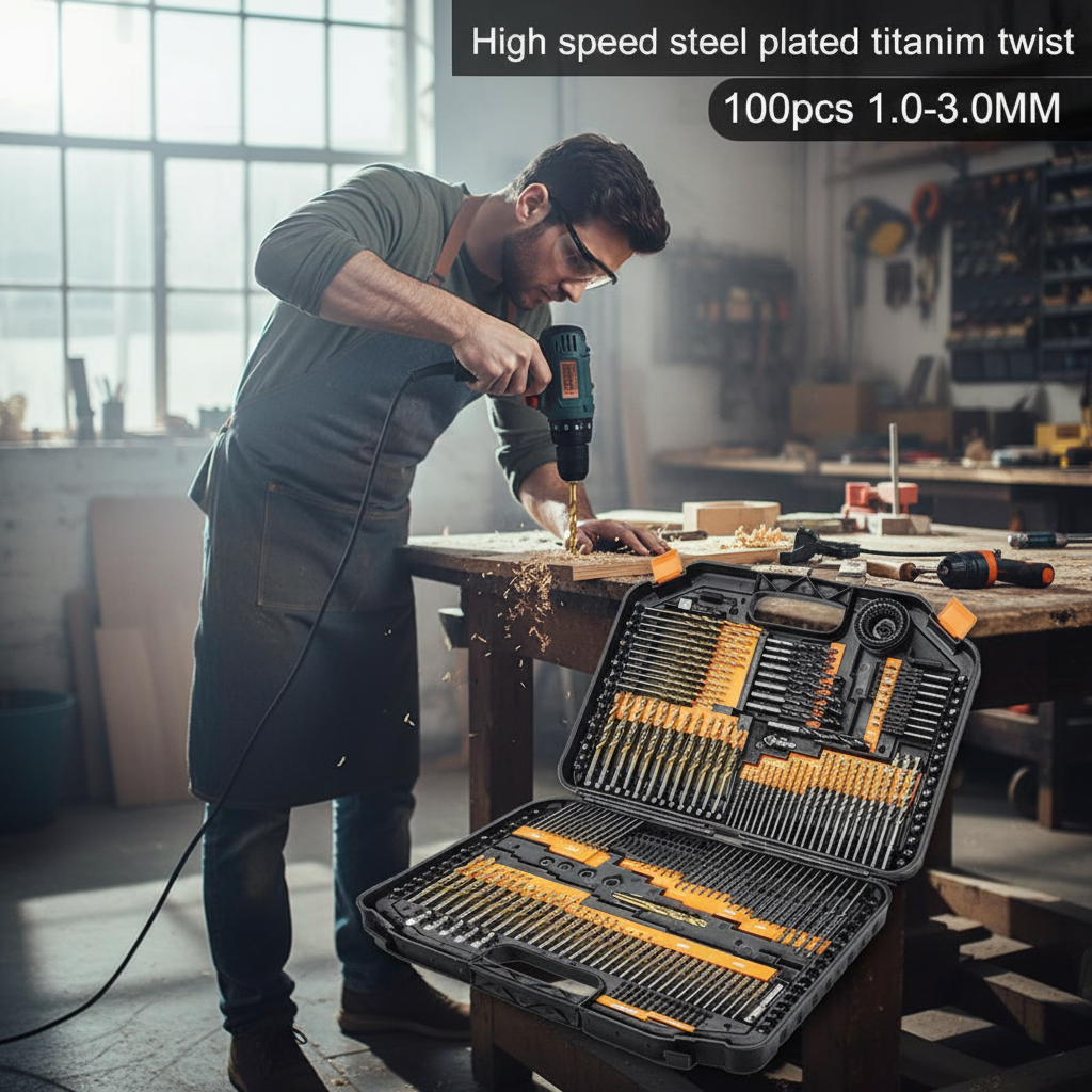 Titanium Power Drill Bits Set